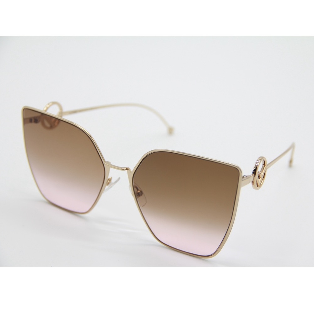 NEW FENDI FF 0323/S S45 GOLD SUNGLASSES FF 0323/S - Picture 7 of 13